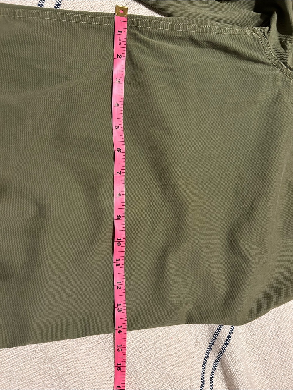 Nili Lotan NI Issue 2609988 Wide Leg Crop Army Green Pants SIZE 6 - Picture 9 of 9